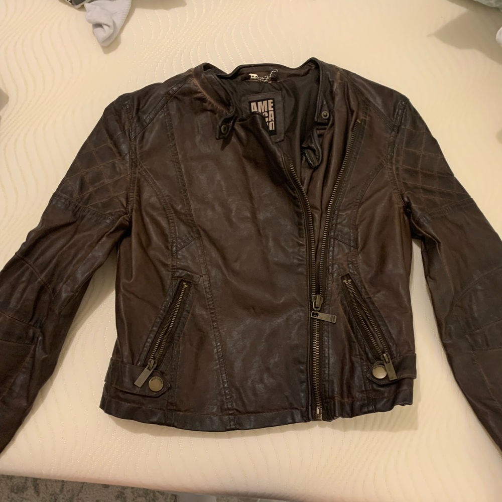 Vegan leather jacket